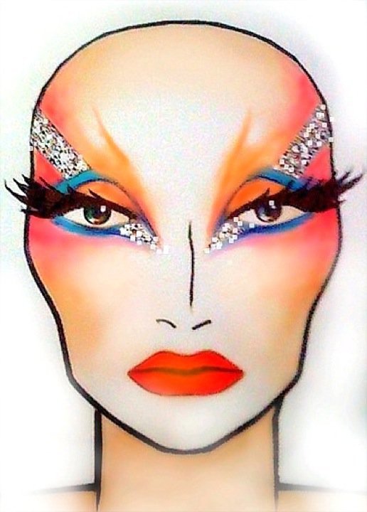 Here are looks i designed using blank MAC face charts | Specktra: The ...